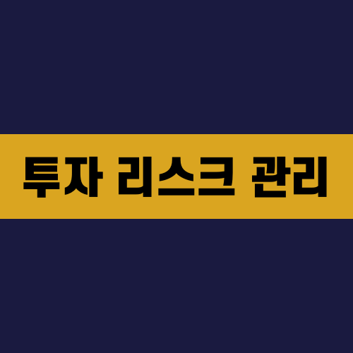 투자 리스크 관리